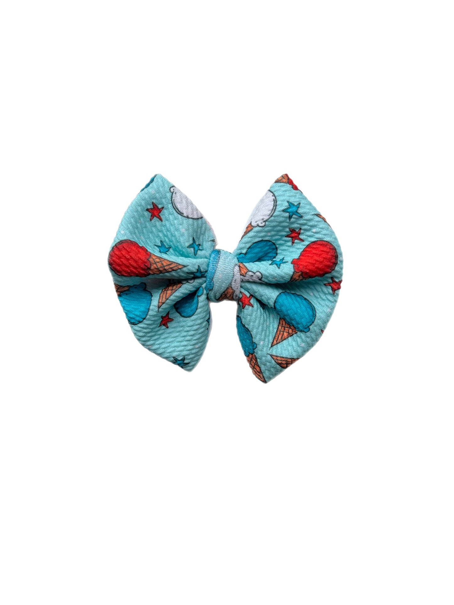 American Ice Cream Bow- Nylon or Clip