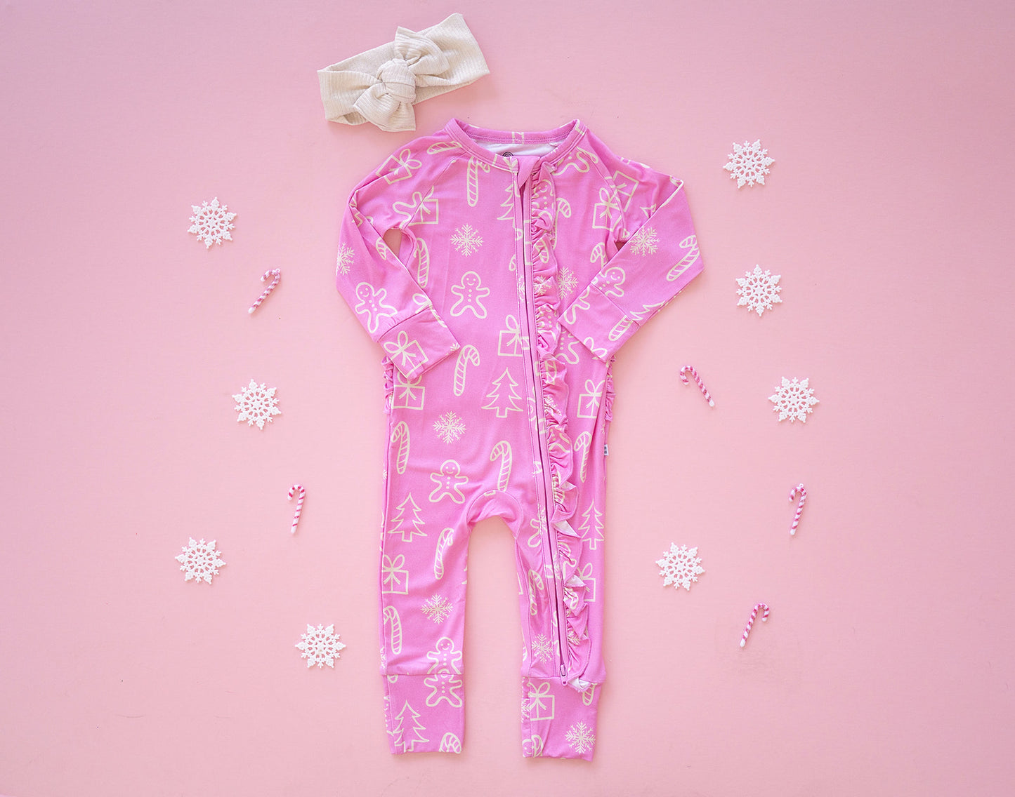 Merry + Pink Ruffle Zippies