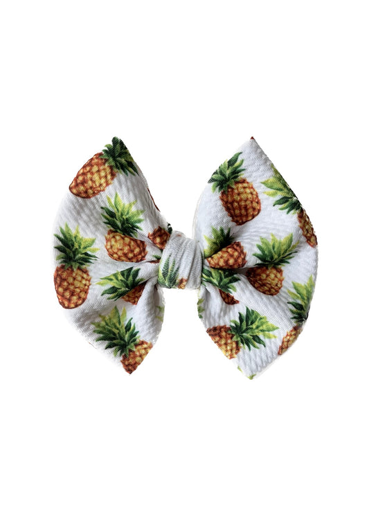 Pineapple Bow- Nylon or Clip
