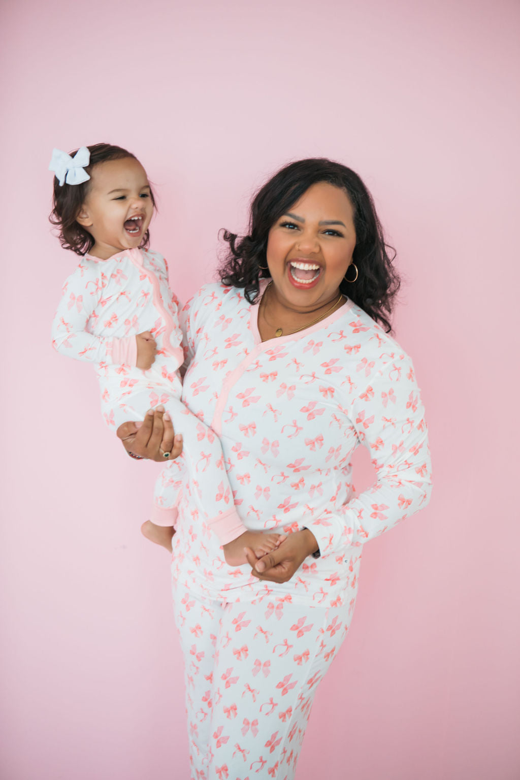 Sweet Bow Mommy Matching Two Piece Set