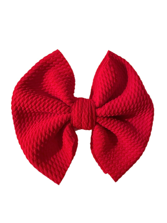 Red Bow - Nylon or Clip