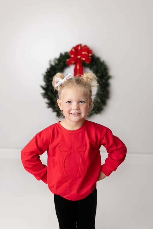Christmas Bow Sweatshirt
