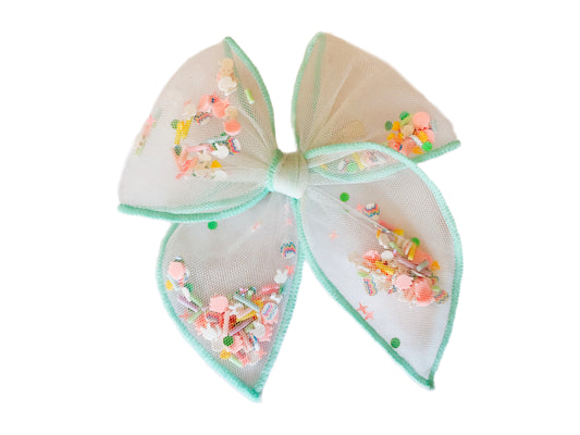 Mint Baby Bunny Fable Bow