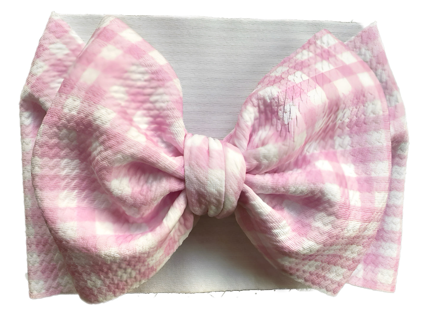 Pink Gingham Headwrap