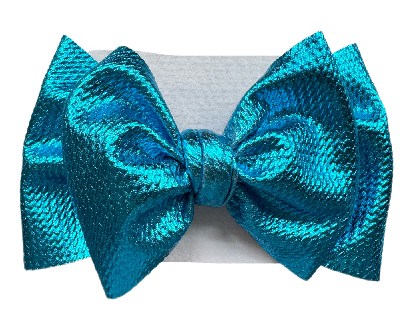 Metallic Blue Headwrap