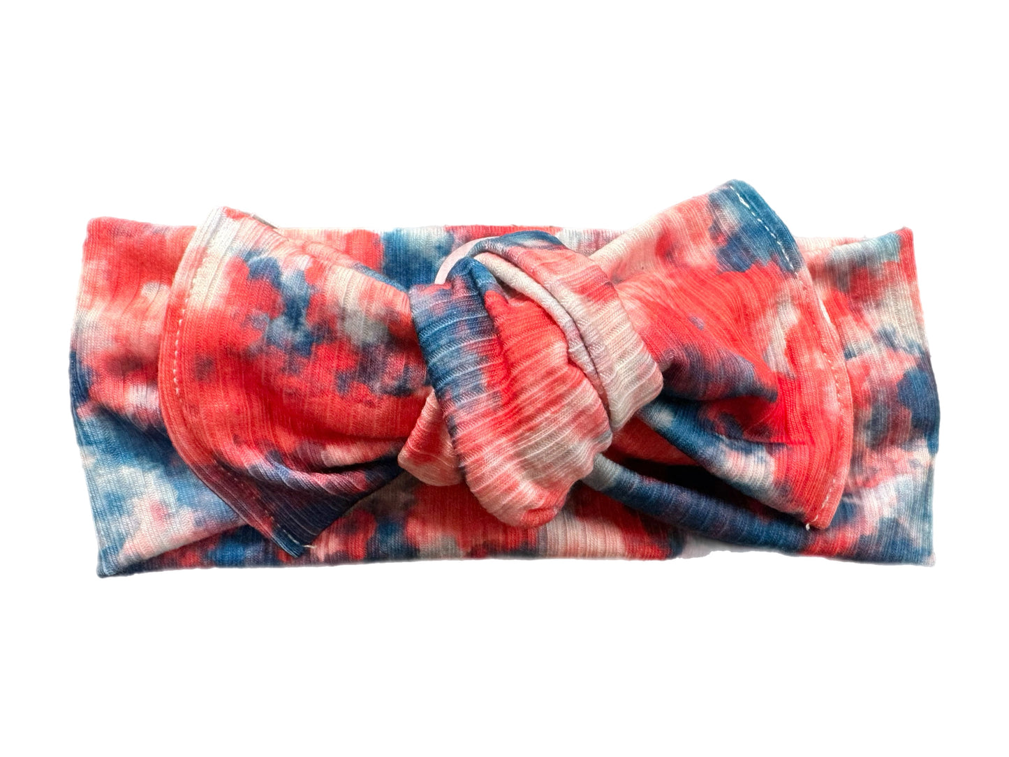 Patriotic Tie Dye Topknot