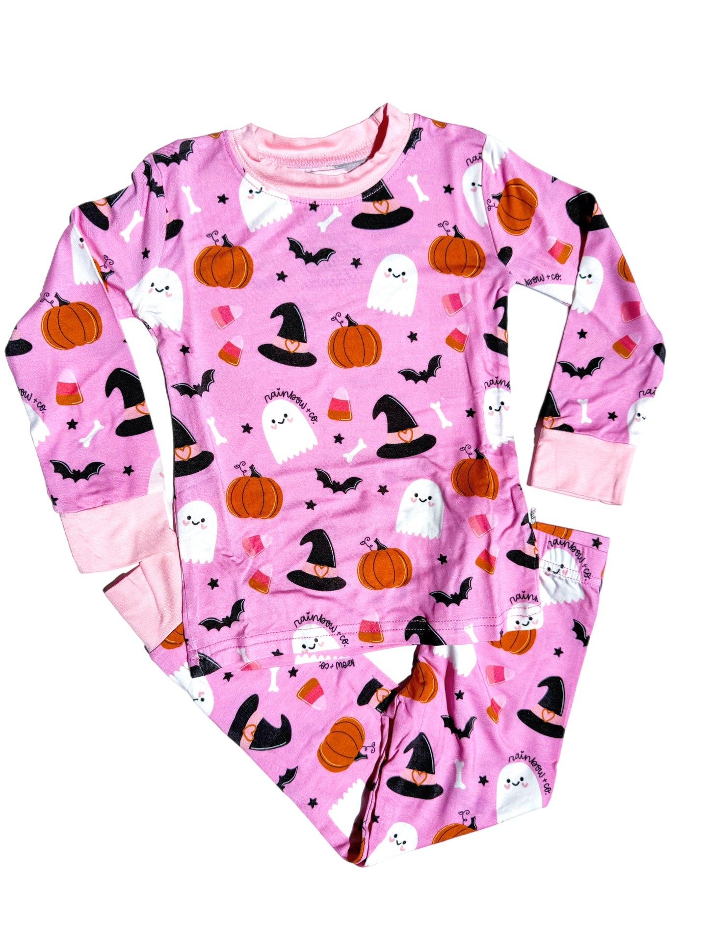 Pink Halloween Two Piece Set