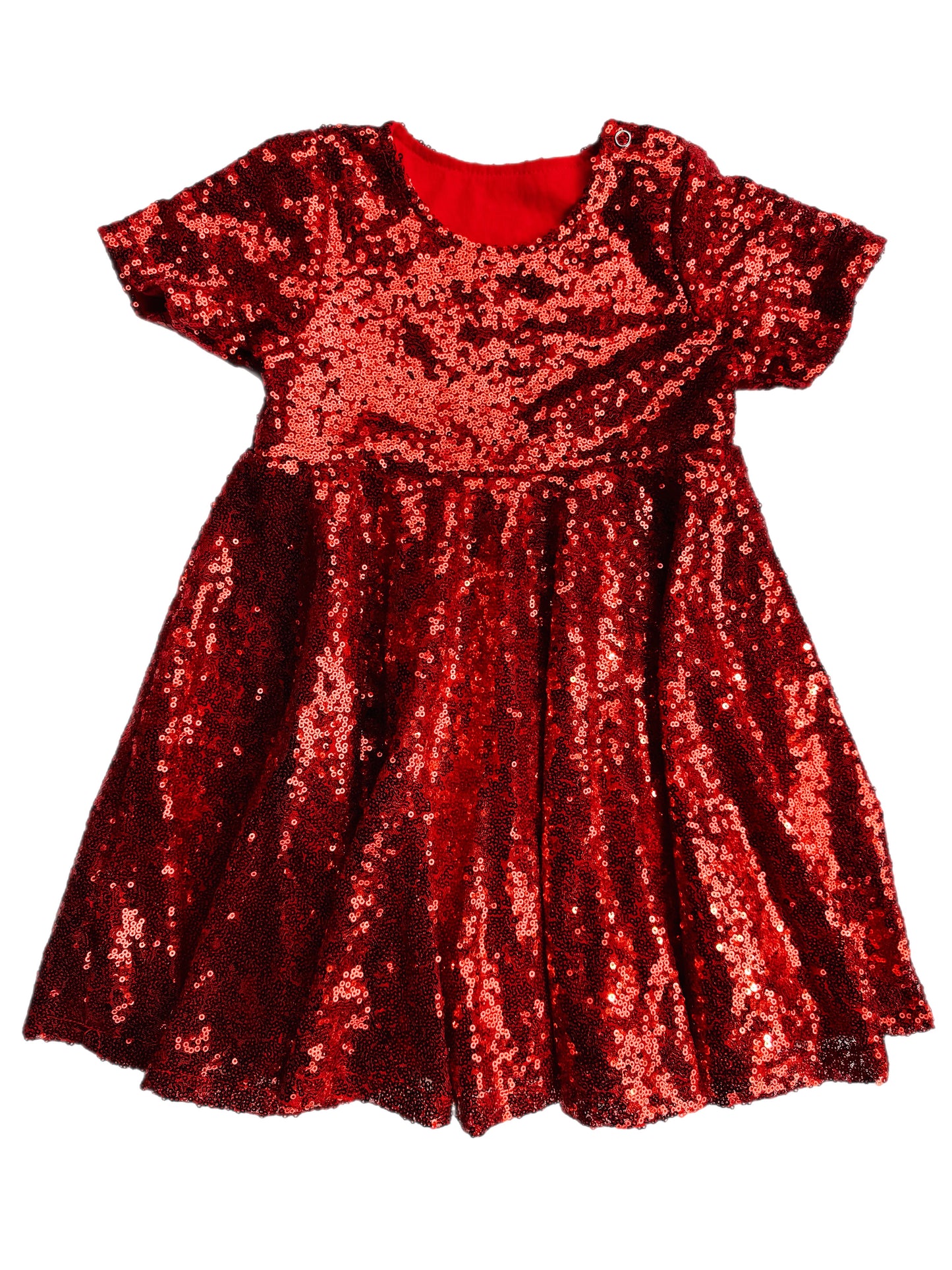 Red Sequins Dress