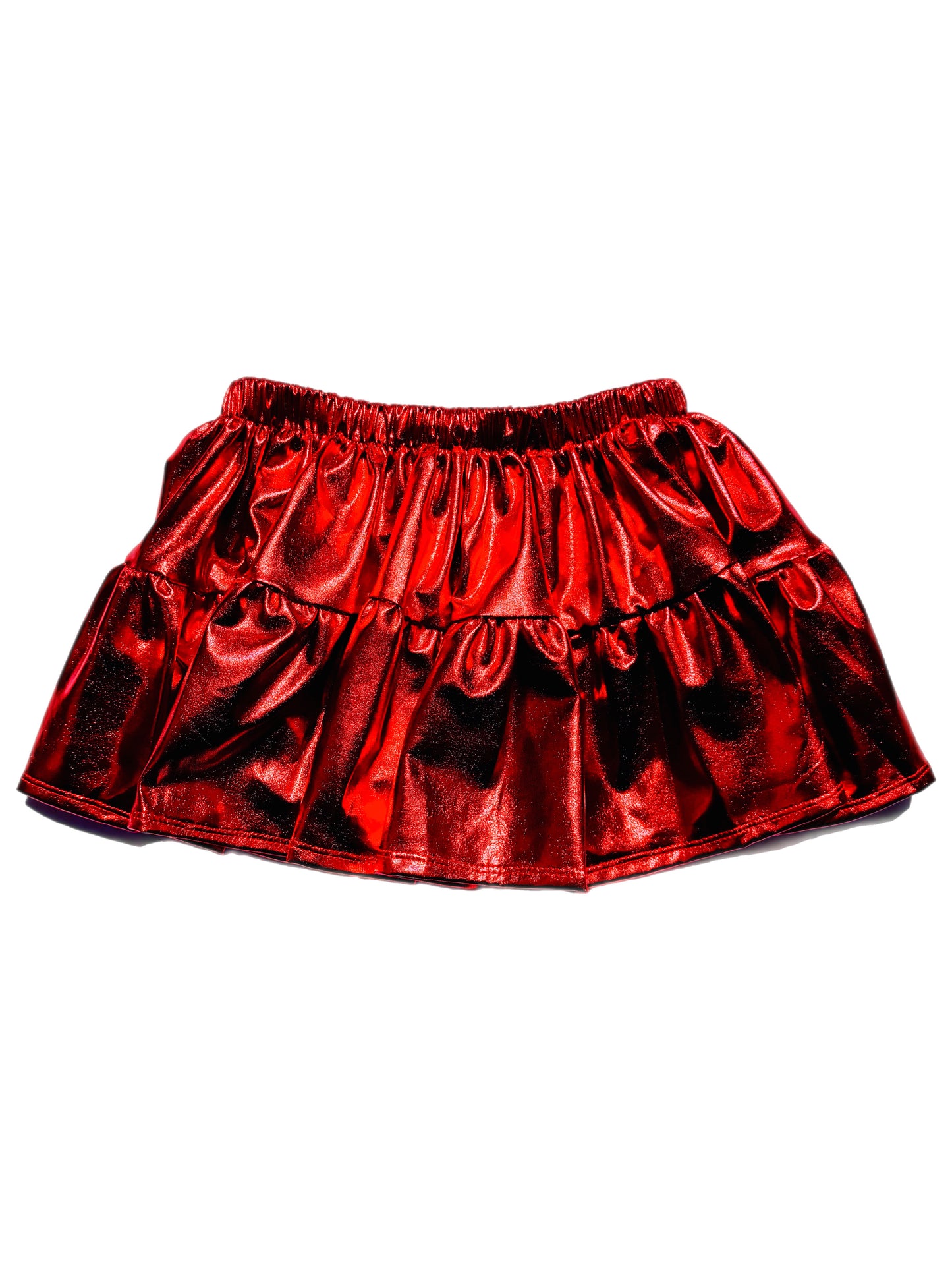 Metallic Red Skirt