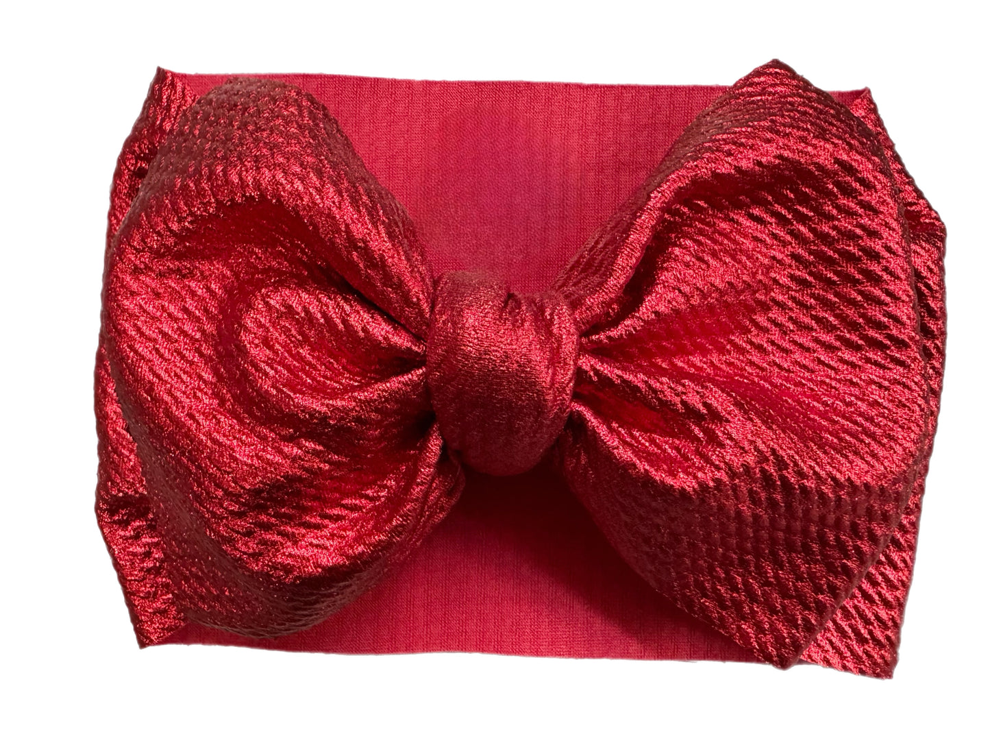 Red Metallic Headwrap