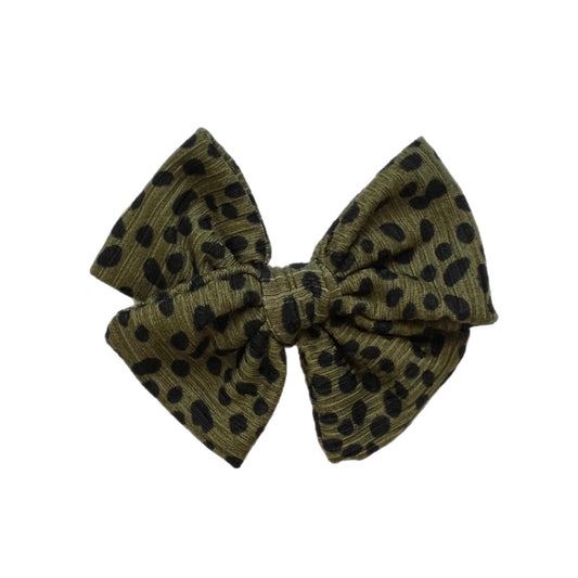 Olive Dots Clip/Nylon