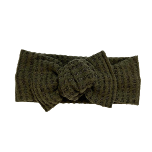 Pine Waffle Knit Topknot